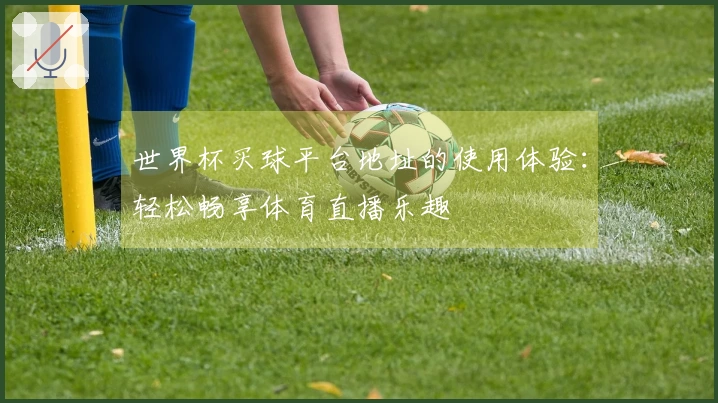 世界杯买球平台地址的使用体验：轻松畅享体育直播乐趣